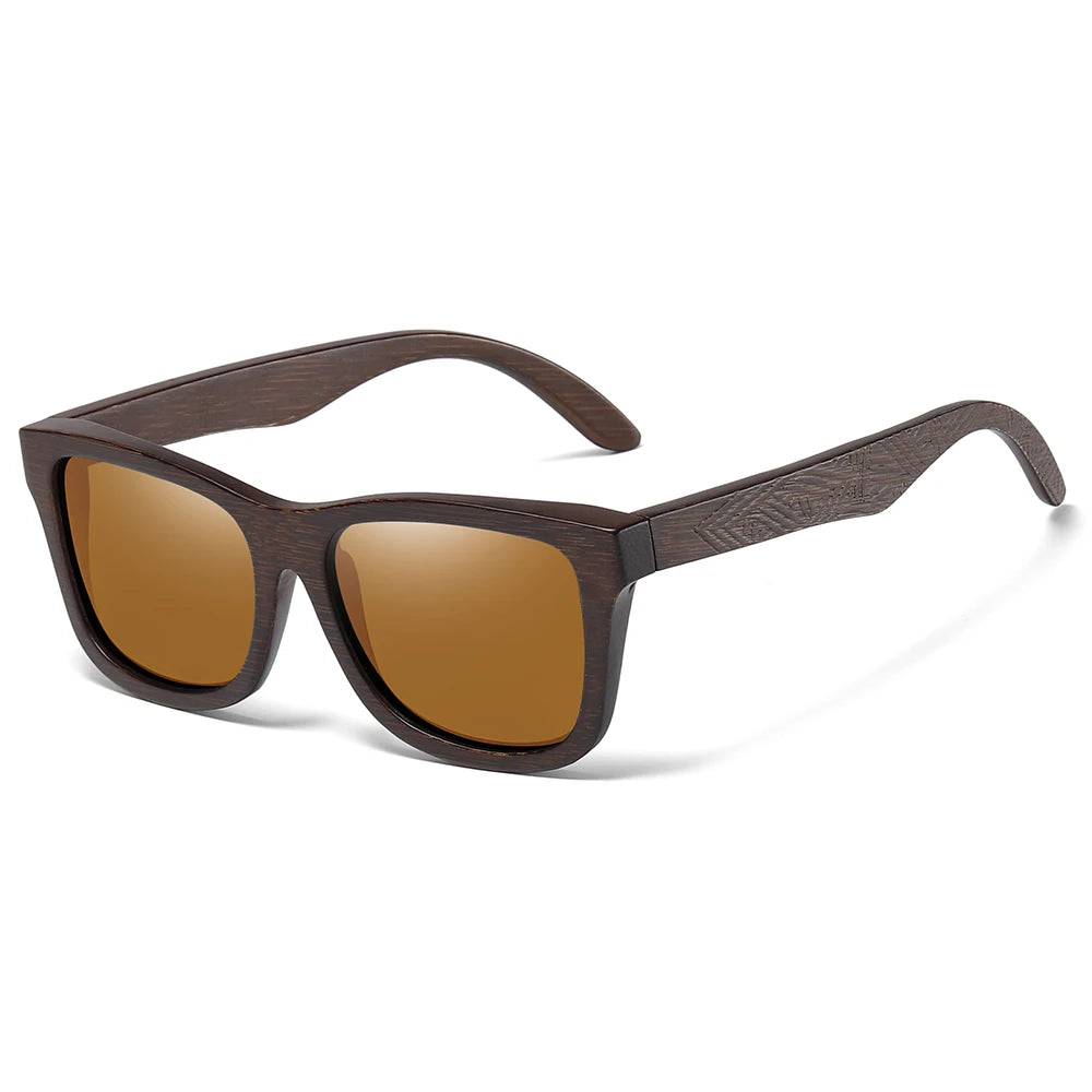 Natural Bamboo Wooden Sunglasses With Gift Box