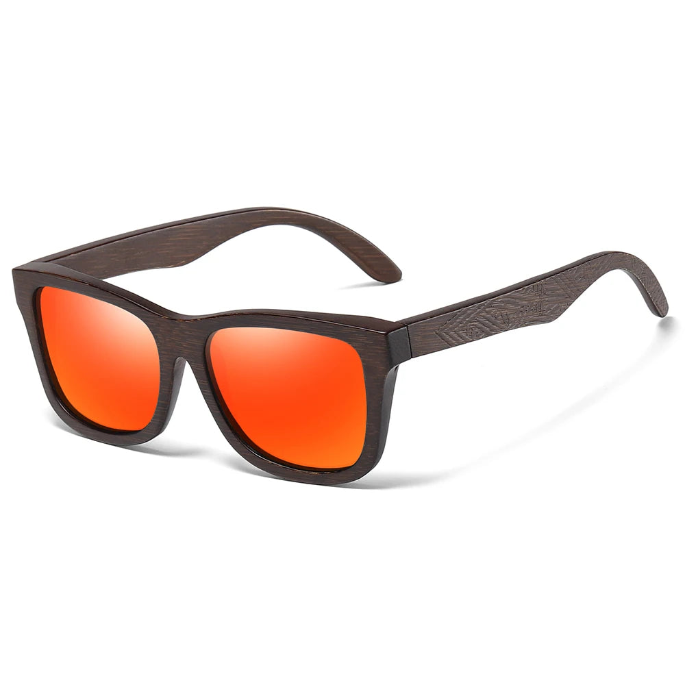 Natural Bamboo Wooden Sunglasses With Gift Box