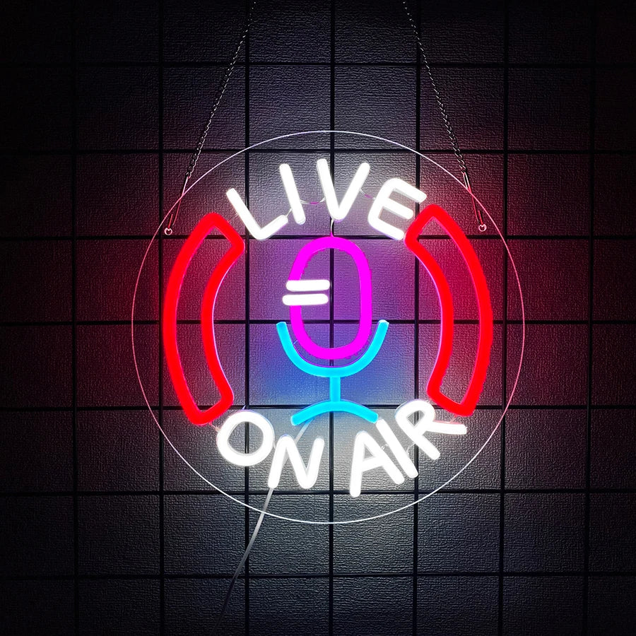 On Air, Studio Neon Signs