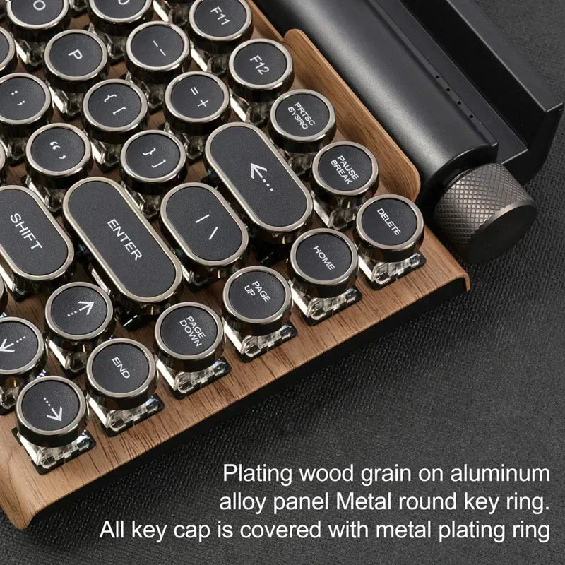 Retro Typewriter Keyboard Wireless Keyboard
