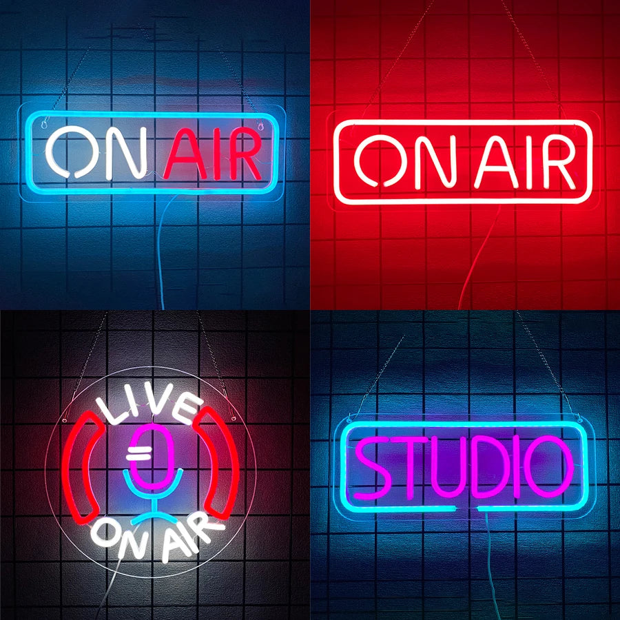 On Air, Studio Neon Signs