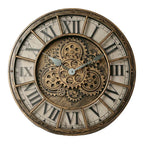 Retro Industrial Gear Wall Clock