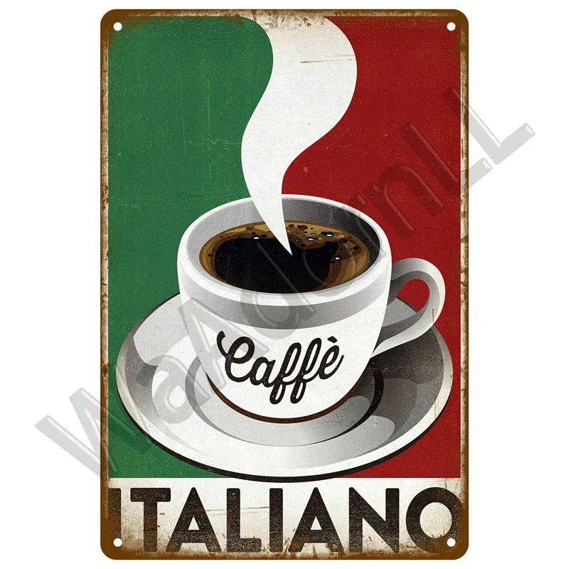 Various Vintage Coffee Metal Signs - Buy 2 Get 1 Free