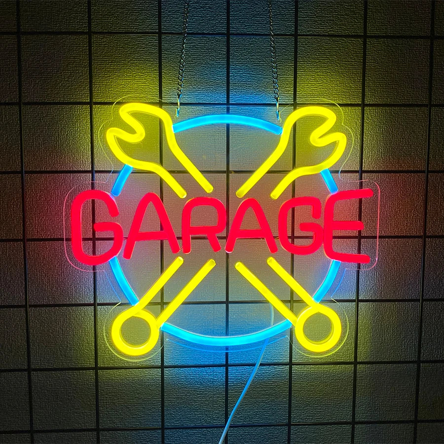 Garage Neon Sign For Wall Decor