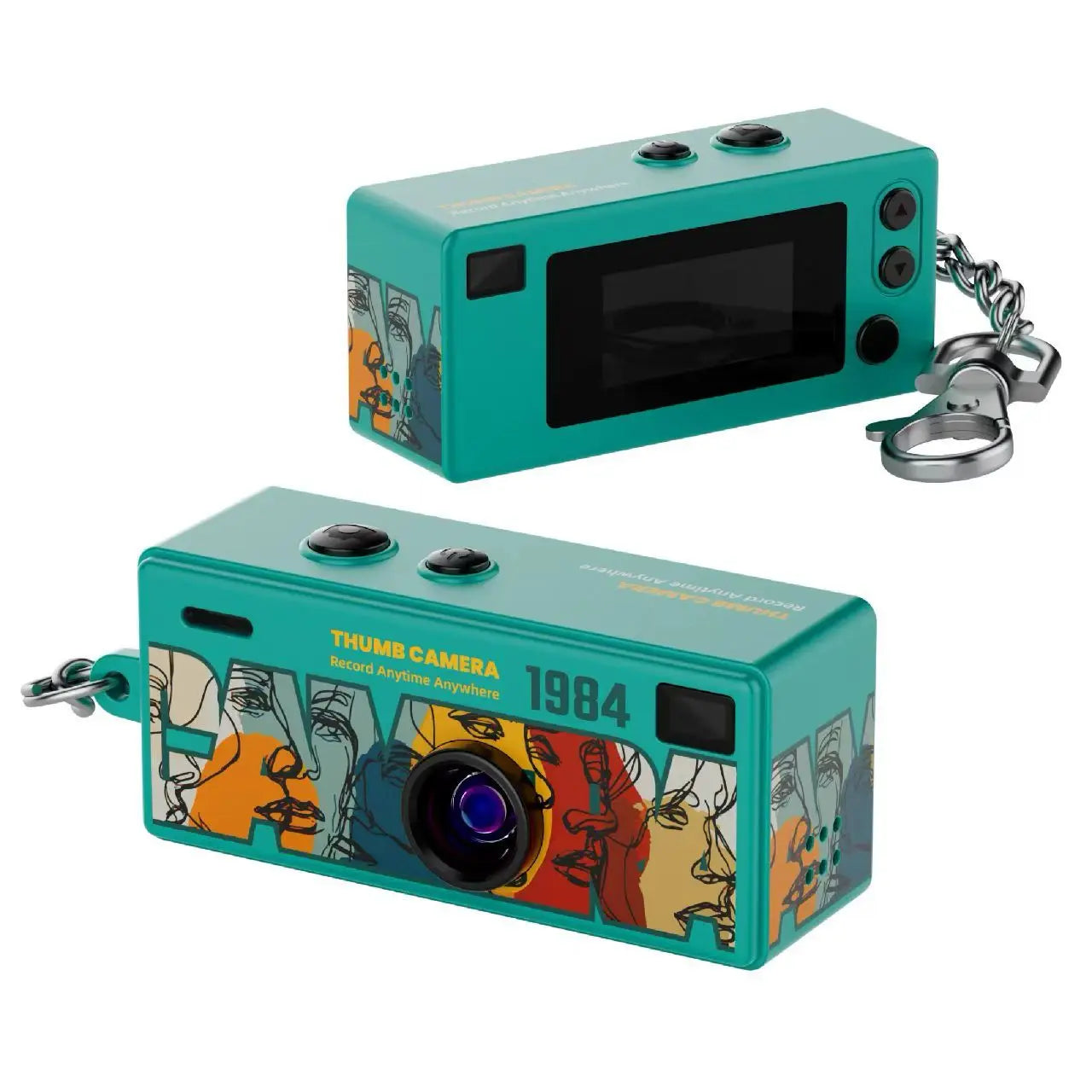 Buy1 Get 1 Half Price - Keychain Retro Digital Camera