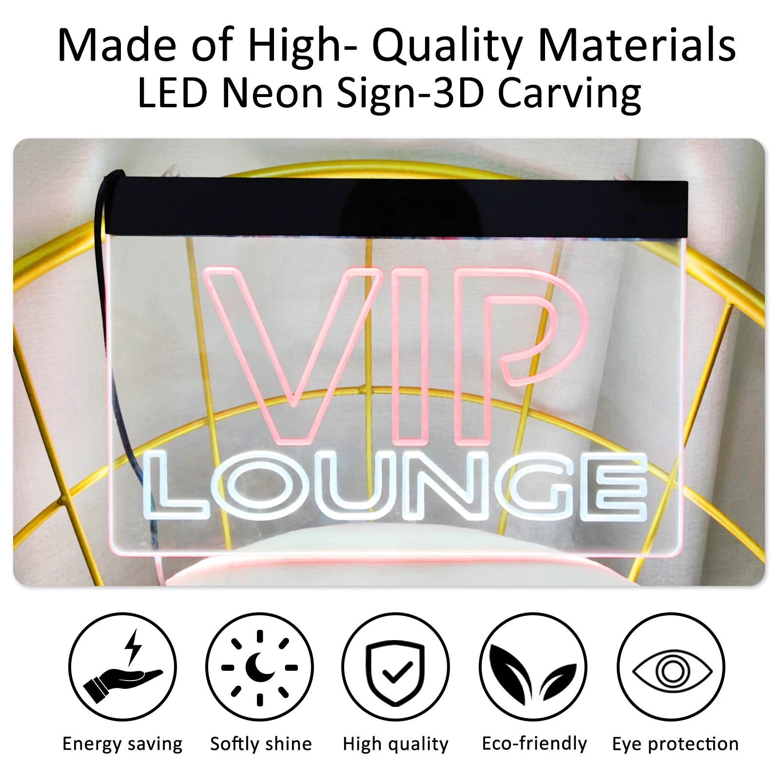 Dual Colour Coffee To Go Neon Light