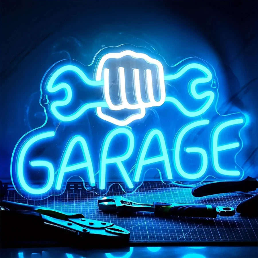 Garage Neon Sign For Wall Decor