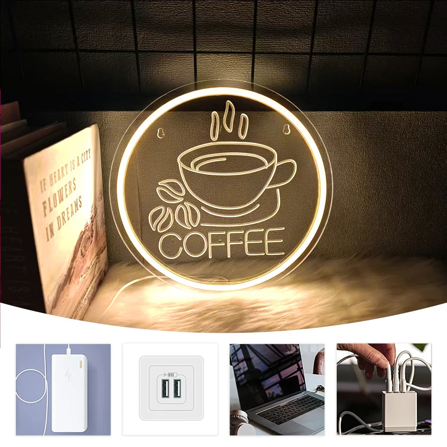 Coffee Wall Neon Sign