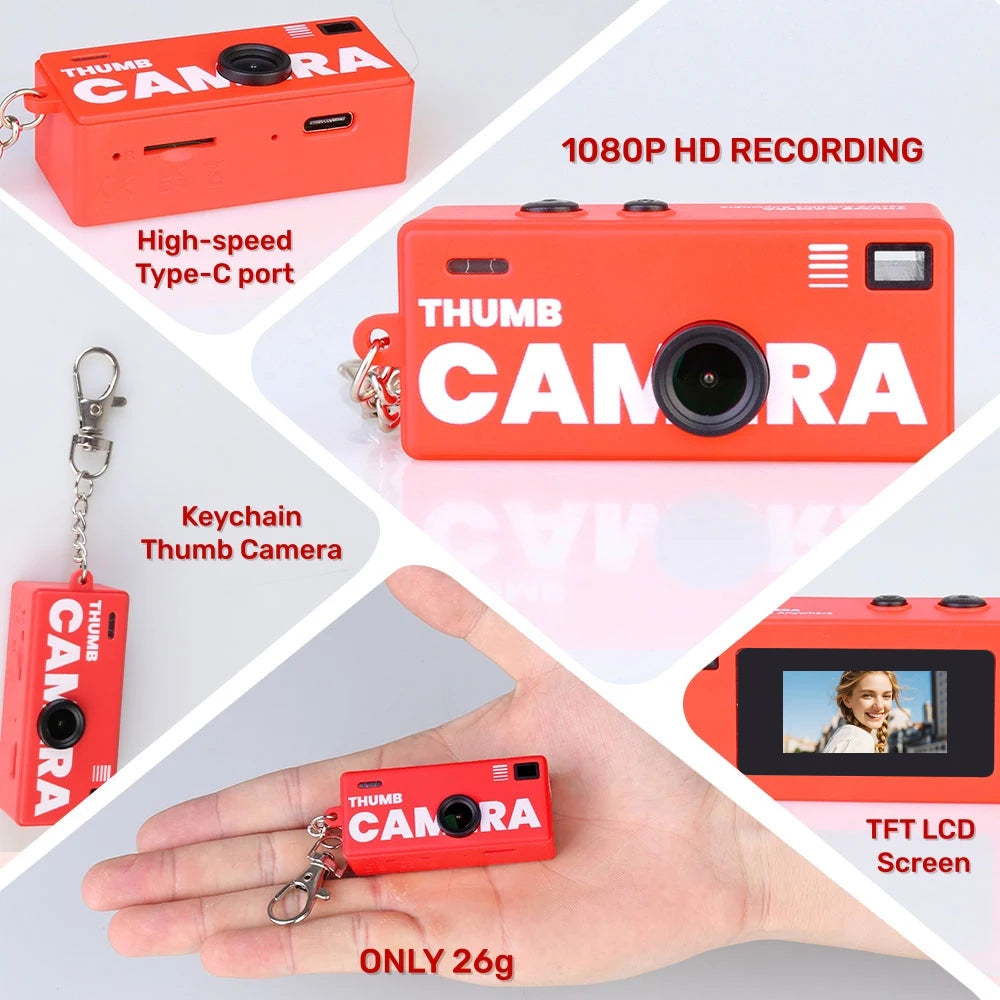 Buy1 Get 1 Half Price - Keychain Retro Digital Camera