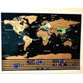Deluxe World Scratch Map