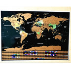 Deluxe World Scratch Map
