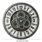 Retro Industrial Gear Wall Clock