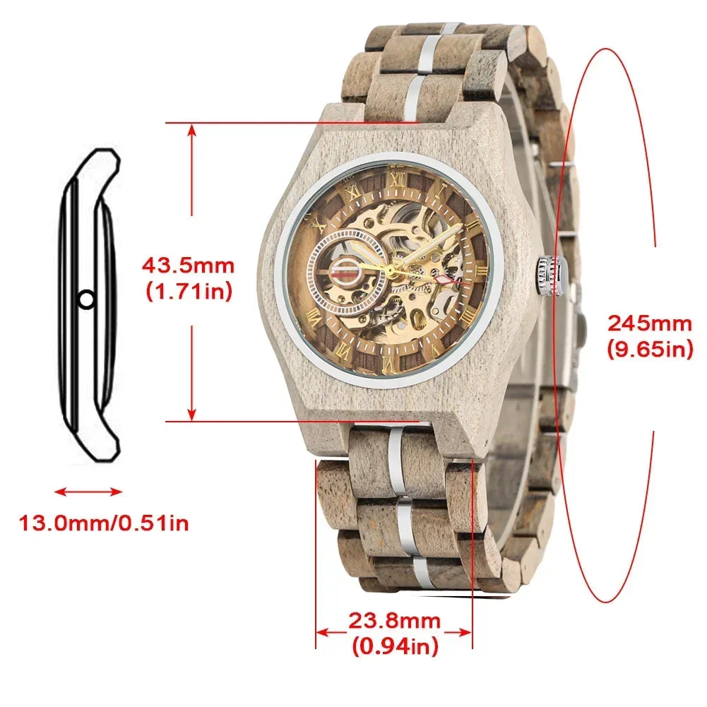 Stylish Skeleton Retro Mechanical Watch