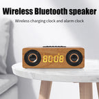 Fast Wireless Charger & Bluetooth Wooden Speaker