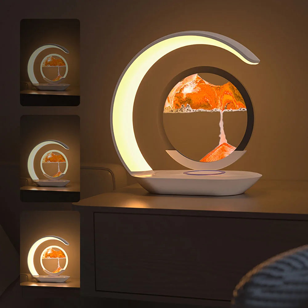 Quicksand Table Lamp & Wireless Charging Station