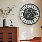 Retro Industrial Gear Wall Clock