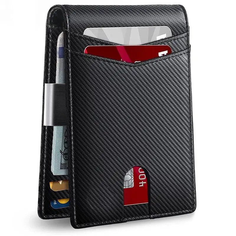 Rfid Carbon Fibre Luxury Mens Wallet