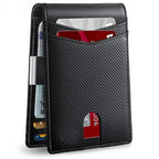 Rfid Carbon Fibre Luxury Mens Wallet