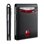 Rfid Carbon Fibre Luxury Mens Wallet