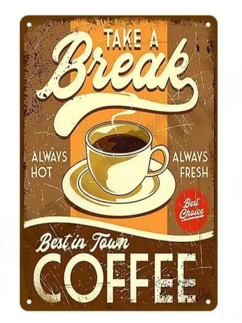 Various Vintage Coffee Metal Signs - Buy 2 Get 1 Free