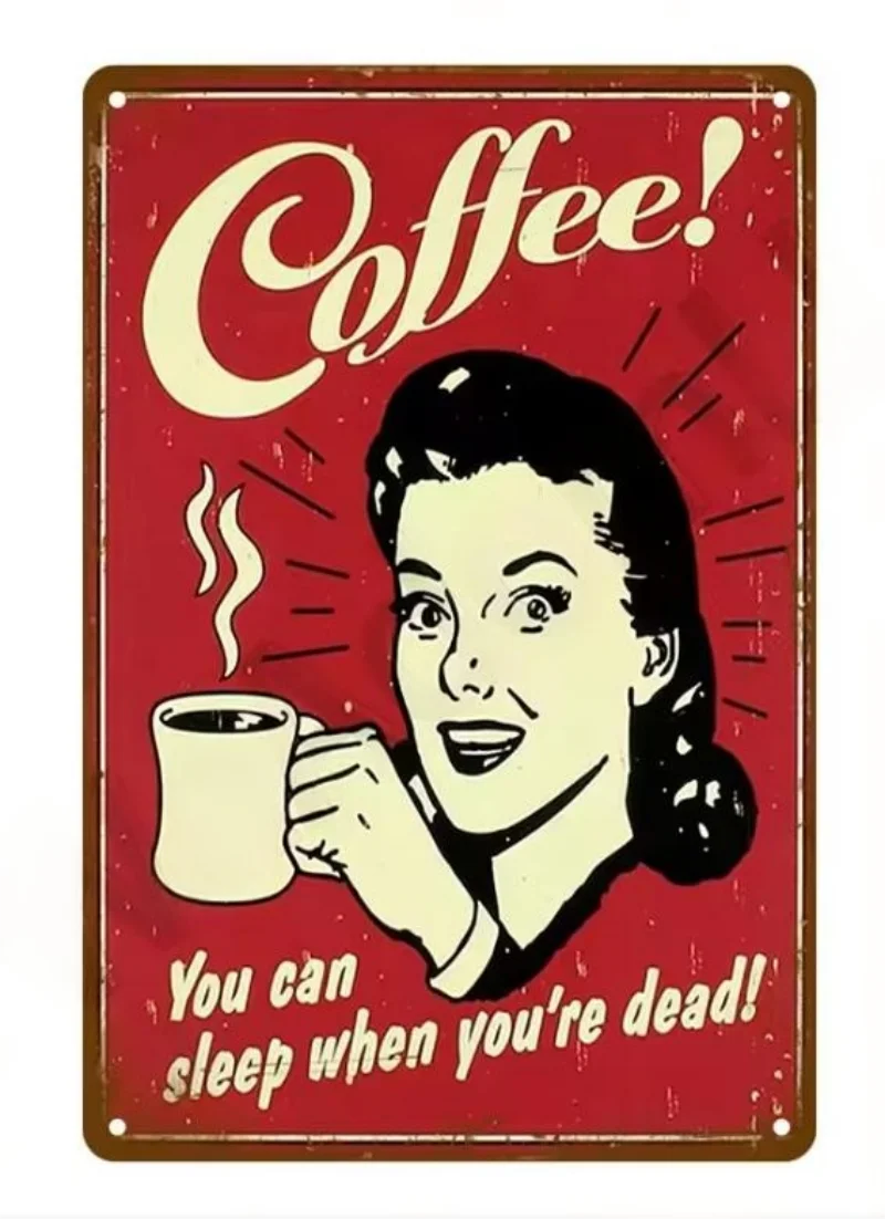 Various Vintage Coffee Metal Signs - Buy 2 Get 1 Free