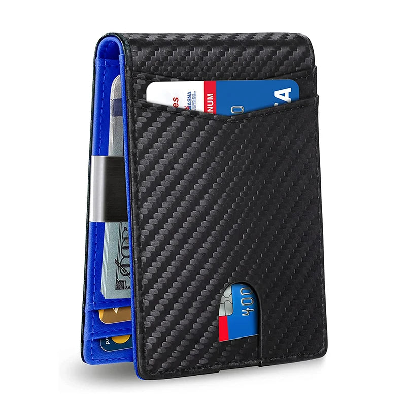 Rfid Carbon Fibre Luxury Mens Wallet