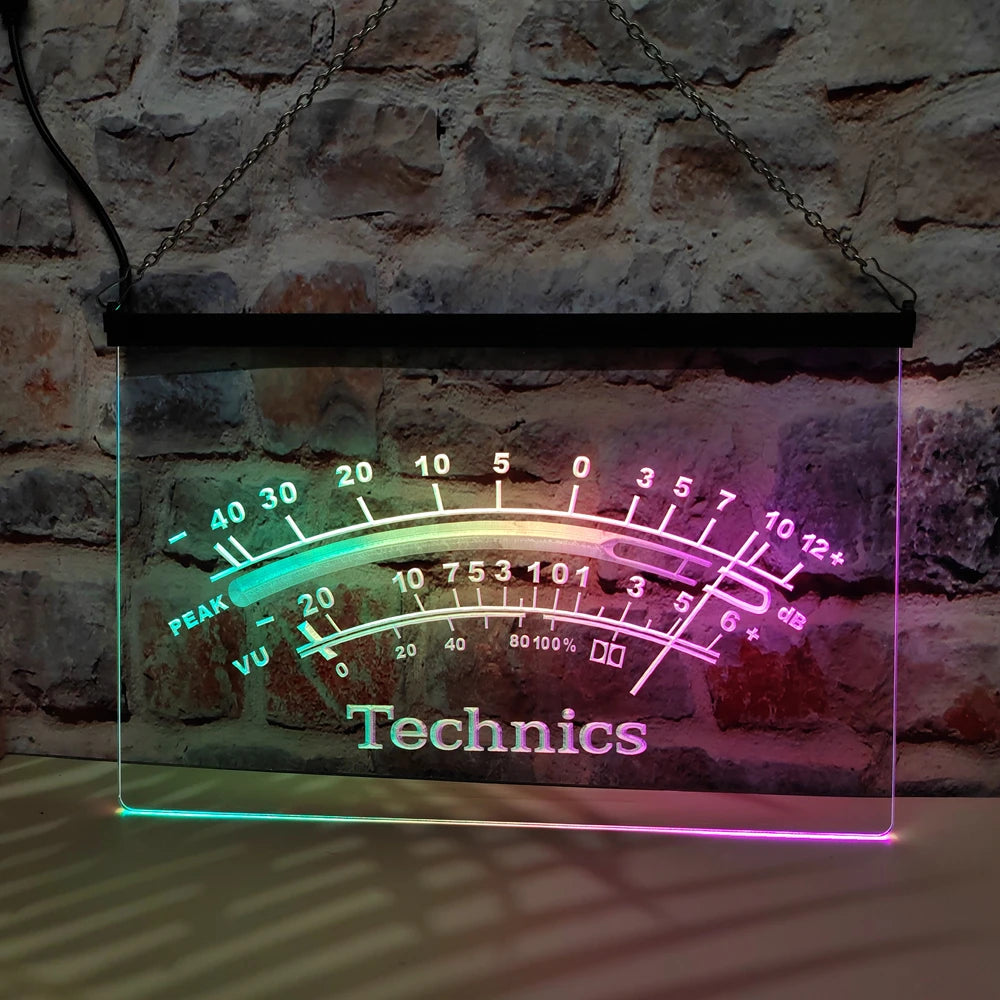 Technics Peak Neon Sign