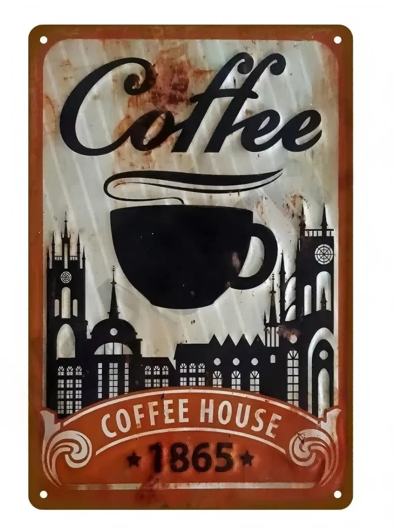 Various Vintage Coffee Metal Signs - Buy 2 Get 1 Free
