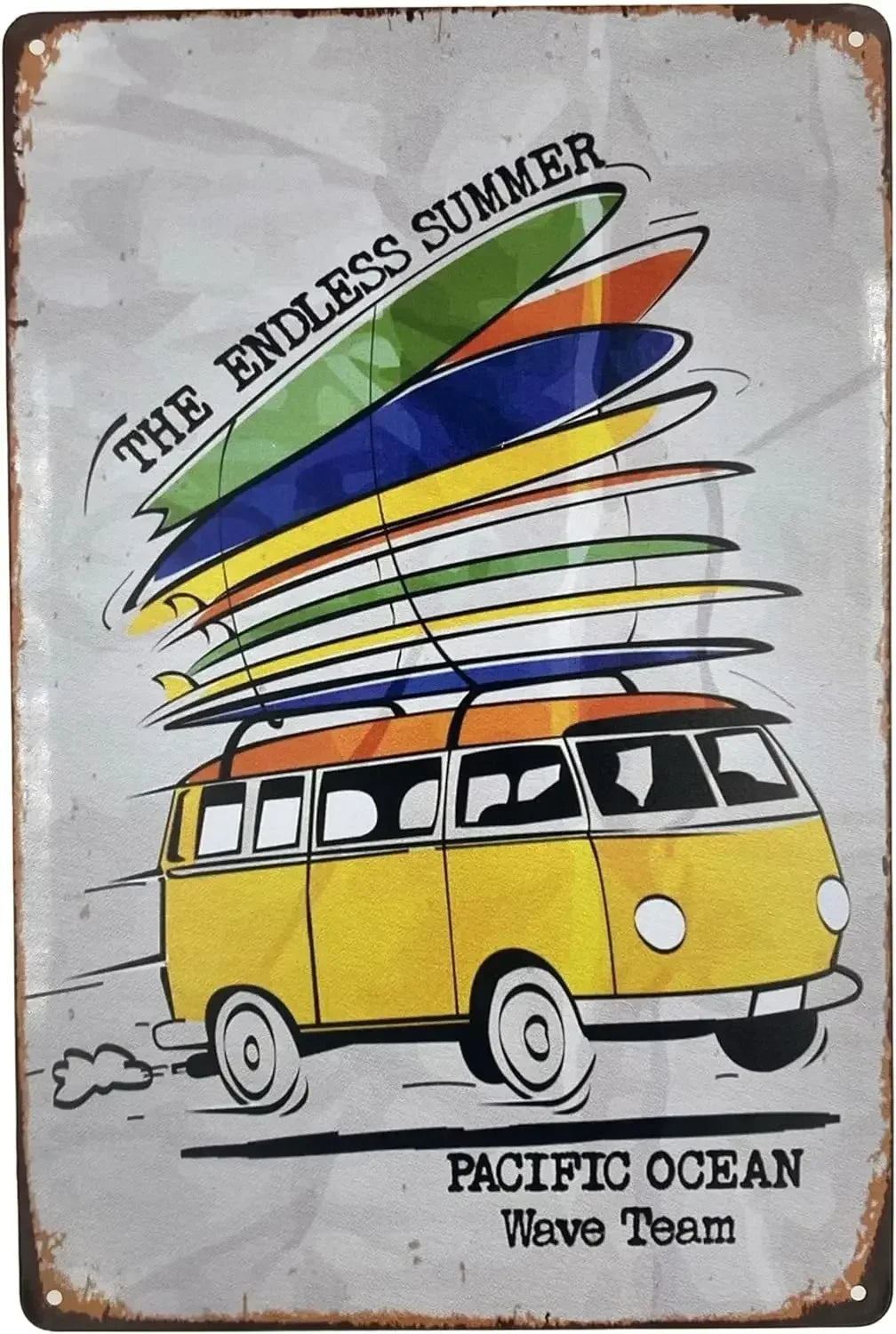 Retro Tin Beach Signs - Buy 2 Get 1 Free