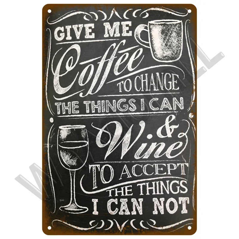 Various Vintage Coffee Metal Signs - Buy 2 Get 1 Free