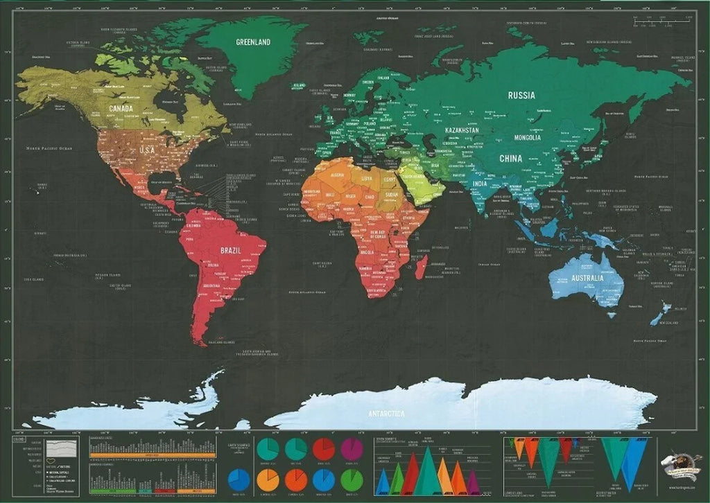 Deluxe World Scratch Map