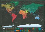 Deluxe World Scratch Map