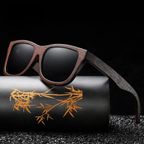 Natural Bamboo Wooden Sunglasses With Gift Box