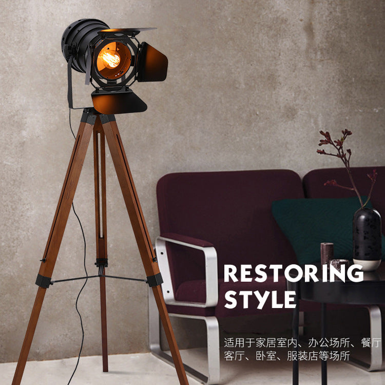 Industrial Vintage Bauhaus Retro Tripod Floor Light